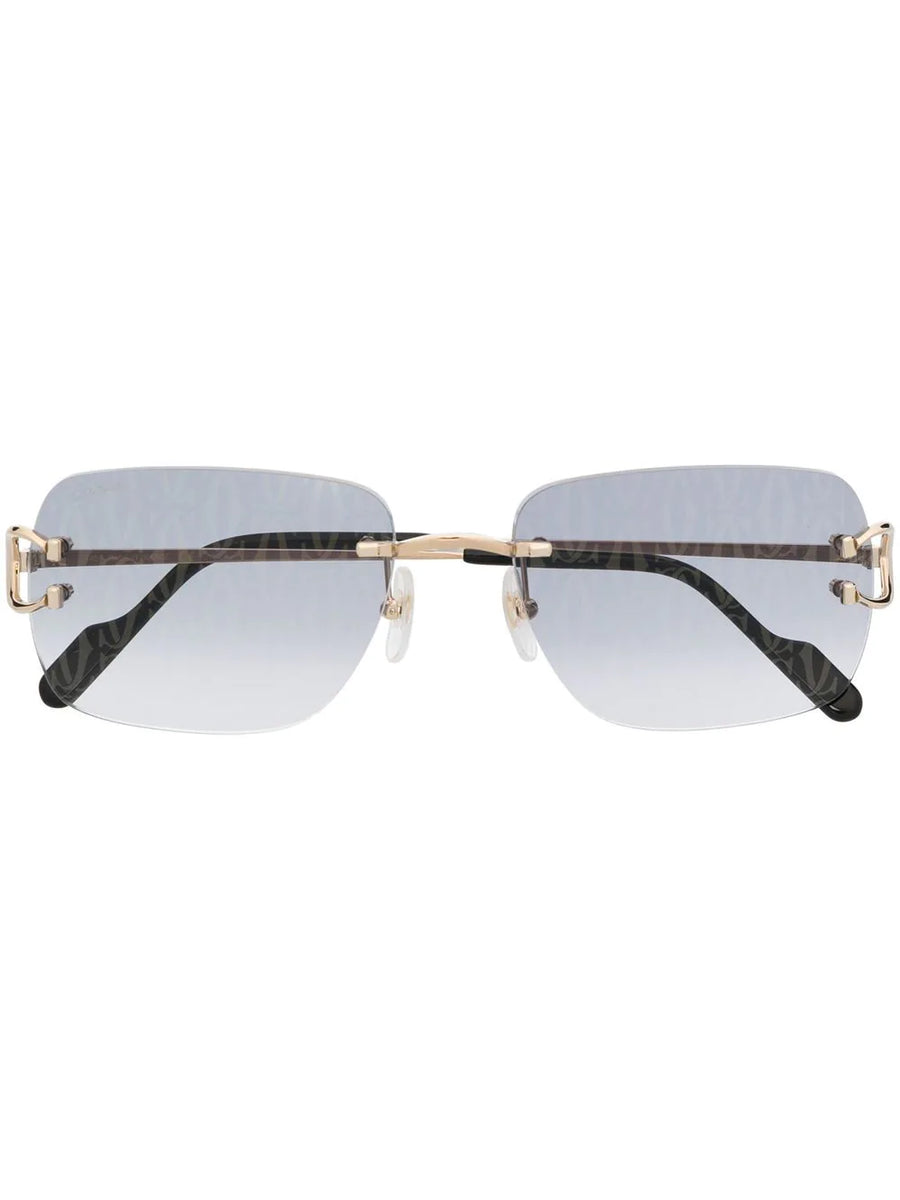Cartier rimless vintage sunglasses fred cardin glasses c decor clearance new