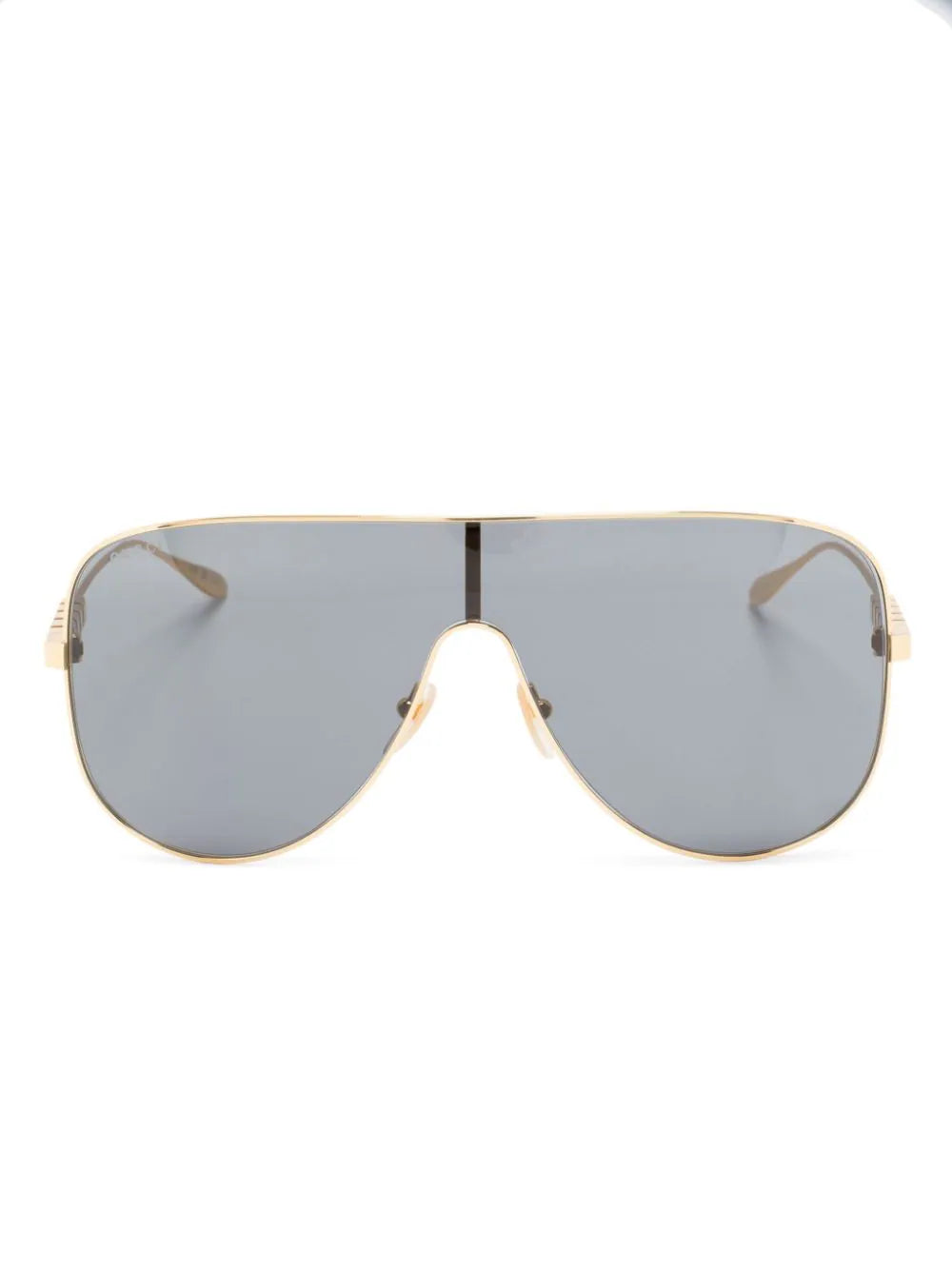 Gucci clear dark blue sunglasses | antemstore