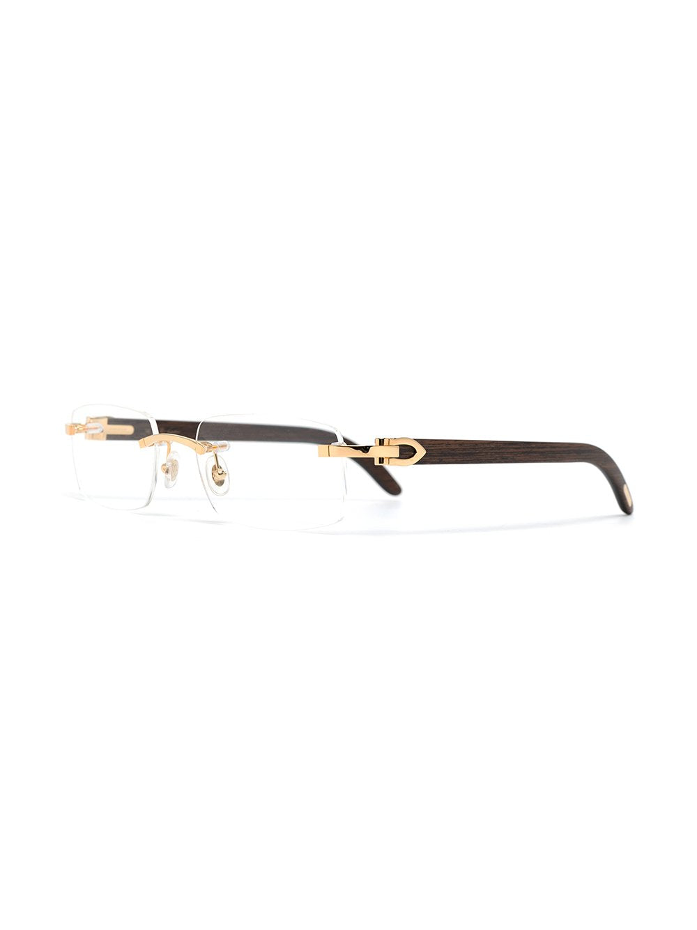 Cartier ct0052o best sale wood unisex eyeglasses