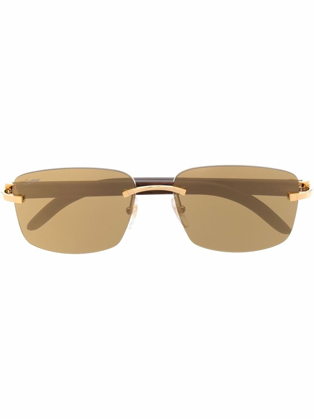 Cartier rimless wood sales sunglasses