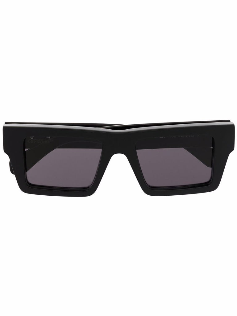 Off-White Dark Grey Marble Boston Sunglasses - Men from