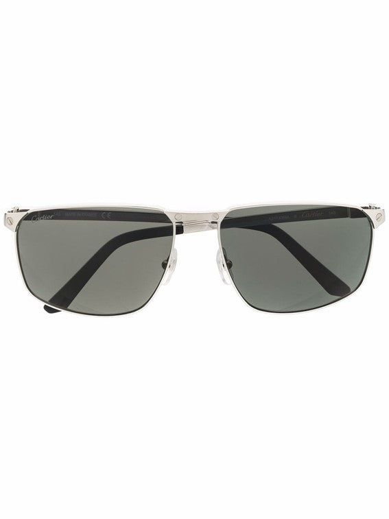 CARTIER SANTOS DE CARTIER CT0322S Metal Sunglasses Andr Opticas