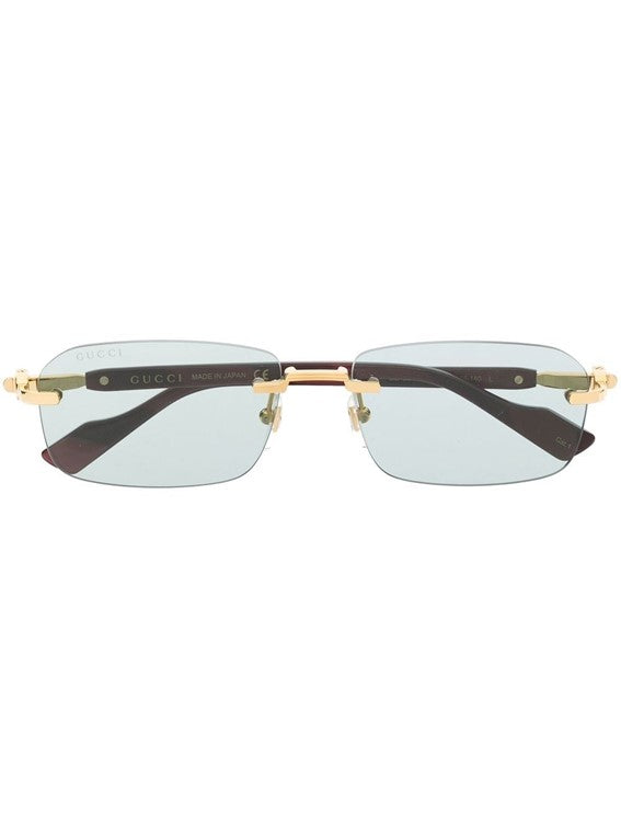 Gucci 2024 rimless frames